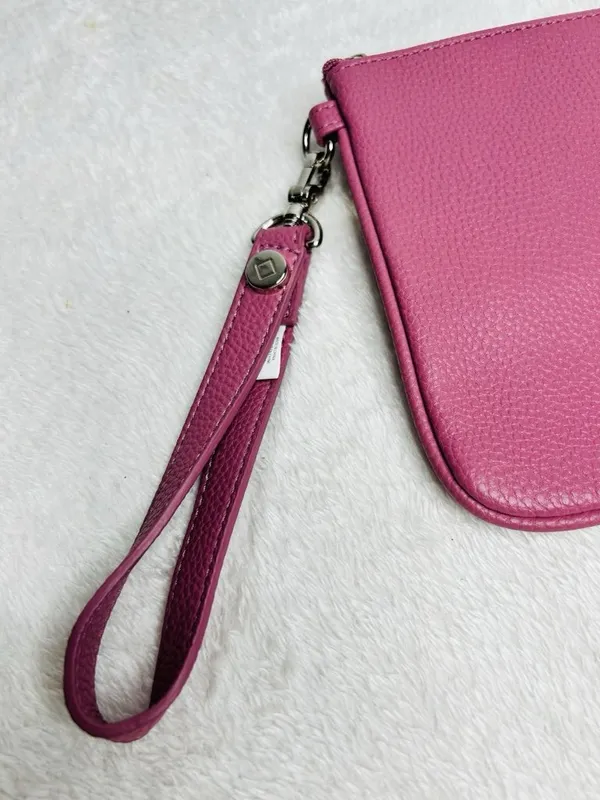Jewell by Thirty One Dusty Pink Wristlet Purse Bag Clutch Zipper 9.5 x 6.5 - Image 3