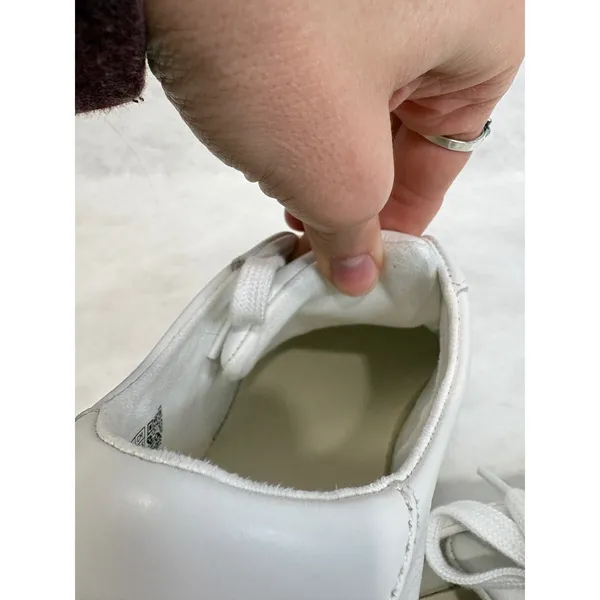 TOMS Fenix Low White Leather Lace Up Sneakers Womens 8.5 - Image 10