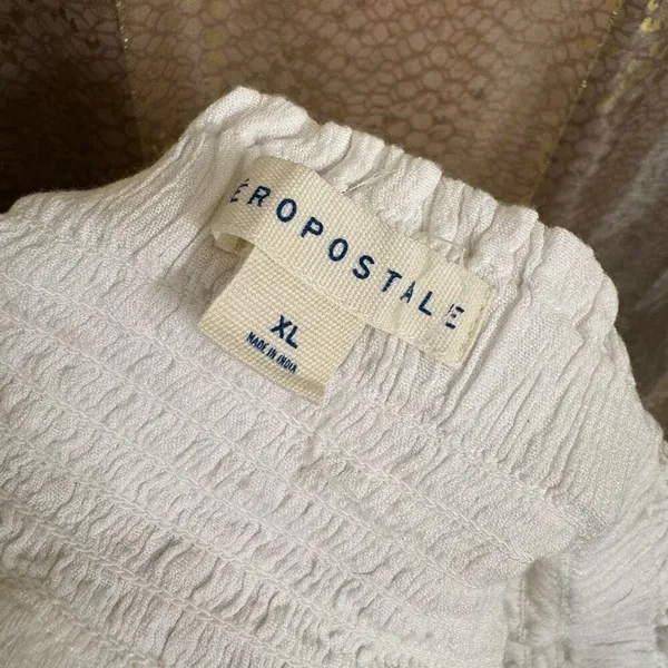 Aeropostale White High-Waisted Lace-Trim Flippy Skirt Skort XL - Image 3