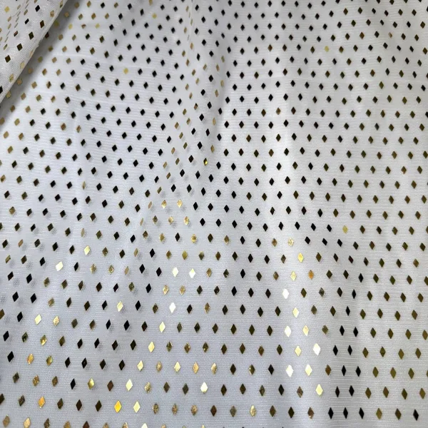 New LuLaRoe Womens Size Large Lucy Skirt White Gold Foil Diamond Lined Party - Image 10