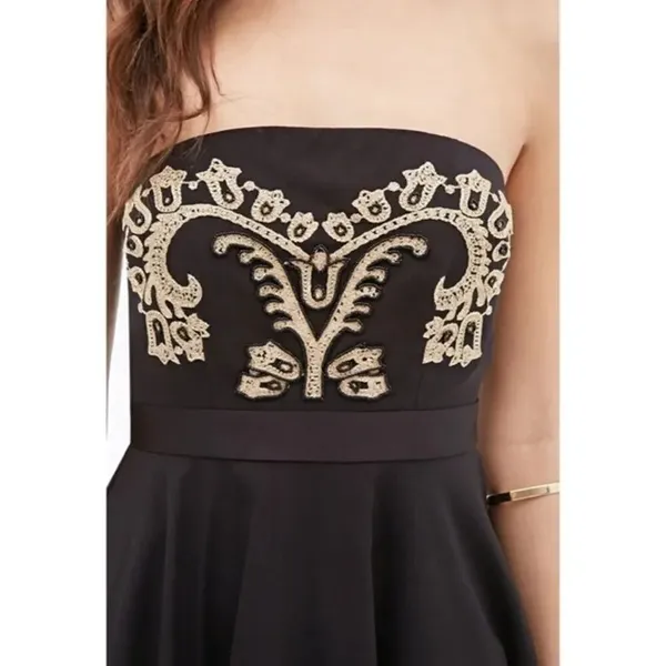 ✨HP✨Contemporary Baroque-Embroidered Fit & Flare Dress✨ - Image 3