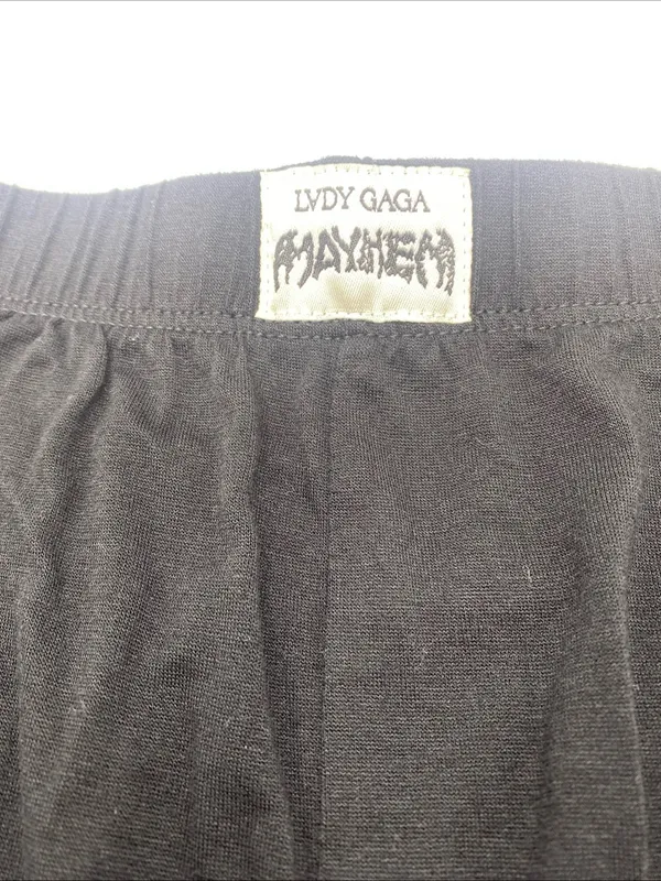 Mayhem Lady Gaga Black Shorts Women Medium Loungewear Boxers Music Pop star - Image 3
