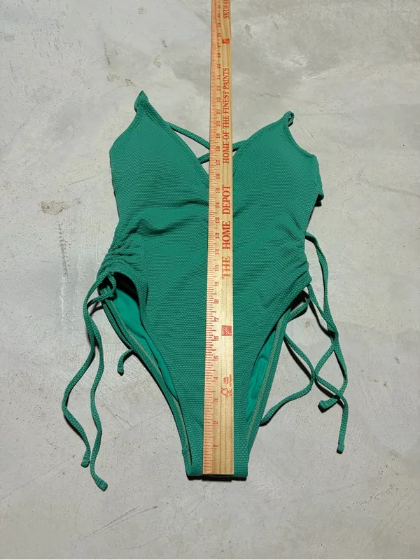 Stoney Clover Lane x target Green Textured One-Piece Swimsuit small - Image 2