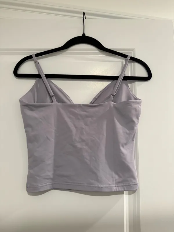 Lilac women’s tank top Medium Purple - Image 2