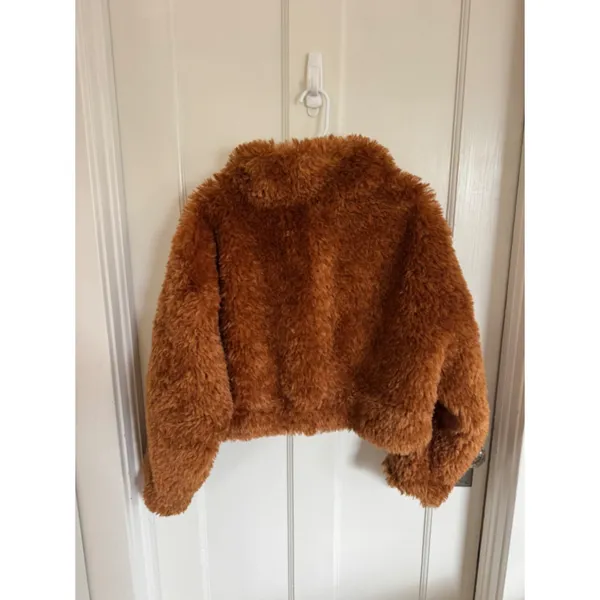 NWT Anthropologie Maeve teddy faux fur jacket size medium - Image 8