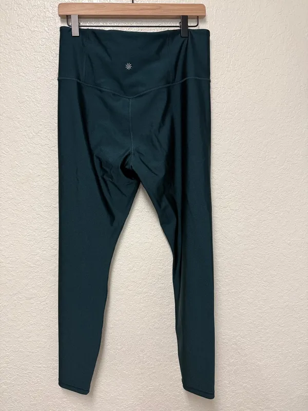 ATHLETA Elation Sheen Tight High-Waist Forest Green Active Leggings - Image 6