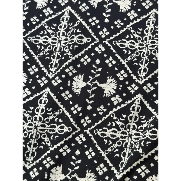 Tuckernuck Hyacinth‎ House Square Neck Sabrina Midi Dress XS Black White Print - Image 6