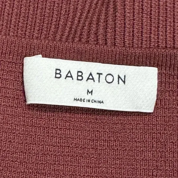 Babaton Sculpt Knit Mini Skirt Sundried Red Women’s Medium - Image 2