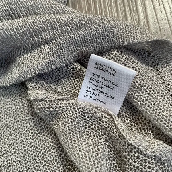 NWOT POL Sheer Knit Tank – Grey Size Small - Image 5