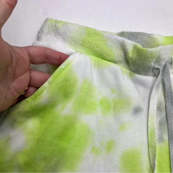 Intimately Free People Womens Size XS Lime Green Grey‎ Gray Tie Dye Shorts NEW - Image 8