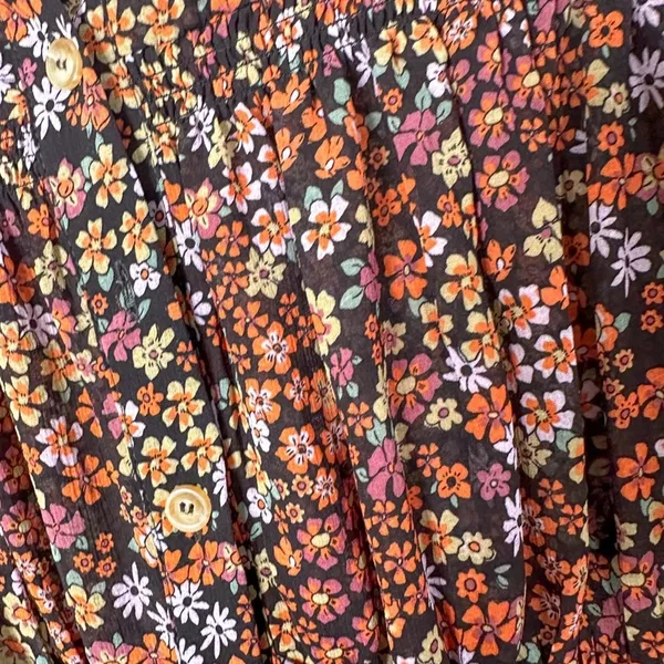 Free People Bonnie Boho Floral Print Mini Dress, EUC, Size Medium, MSRP $148 - Image 10