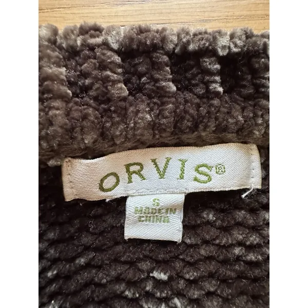 Orvis Women Green Sweater Size Small Soft Knit Pullover Casual Classic Polyester - Image 3