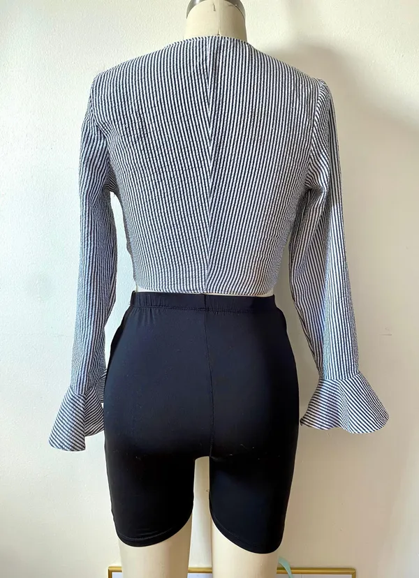 SEEK the Label Double Tie Crop Top - Image 5