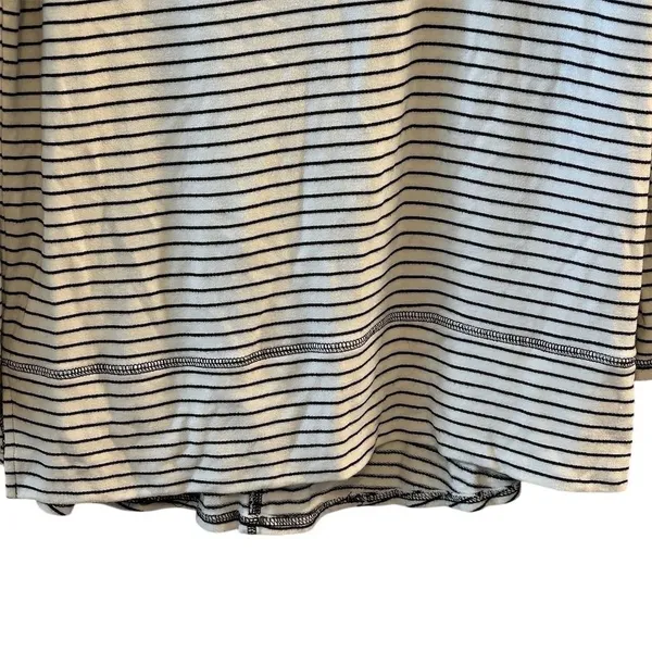 Liz Claiborne Weekend Women's Cowl‎ Neck Striped Sweater Black Size L - Image 4