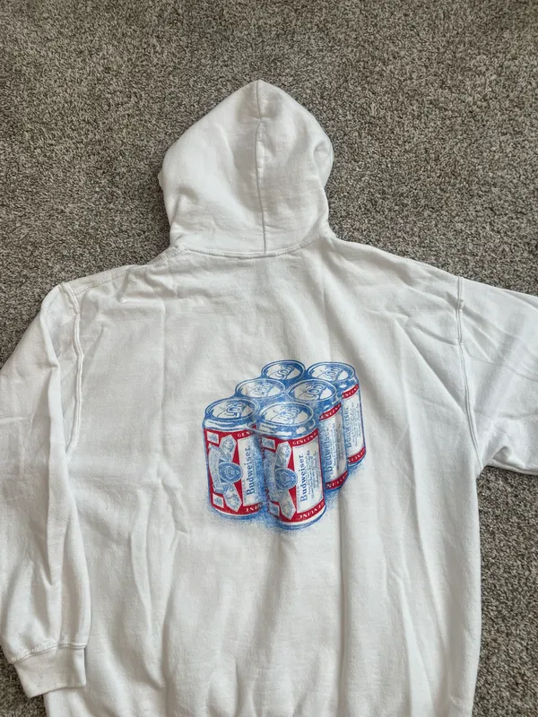 Vintage Budweiser Hoodie - Image 2