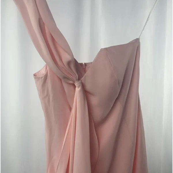 Shoshanna One Shoulder Draped Mini‎ Dress in Pink Size 0 - Image 6