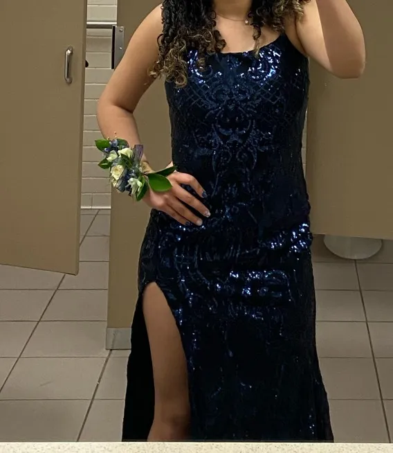 Rowena Sequin Mermaid Dress - Image 7