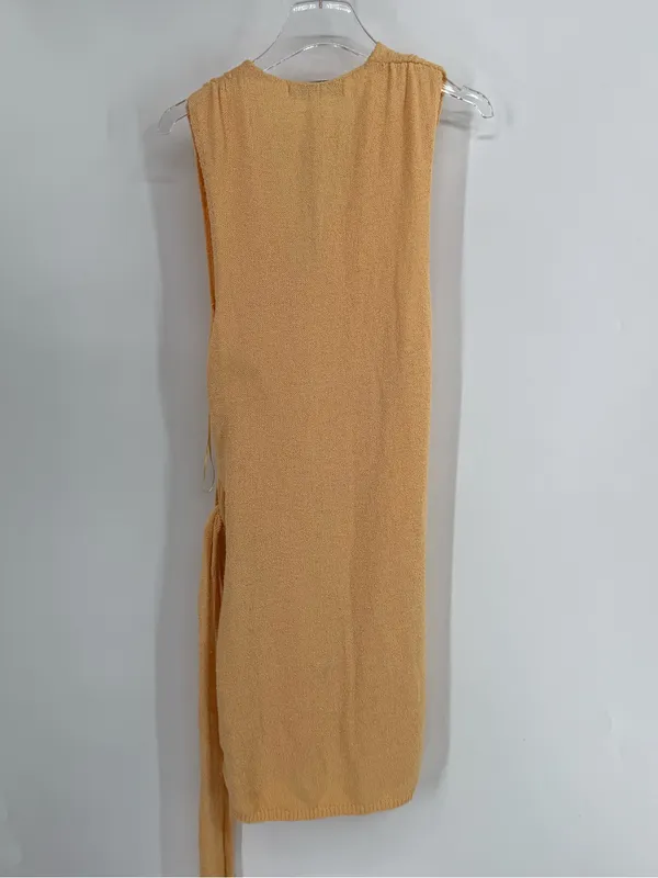 FREE-EST POPPY MINI SWEATER DRESS IN PEACH SUNRISE size small - Image 4