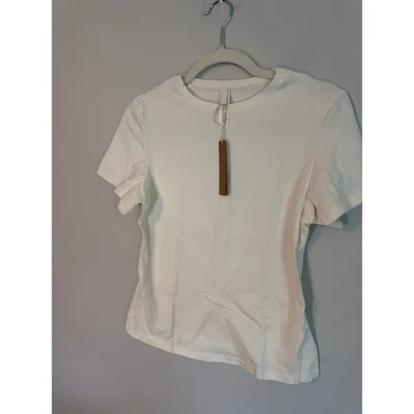 Skims Cotton Jersey Sz L Short Sleeve T-shirt Marble NWT - Image 12