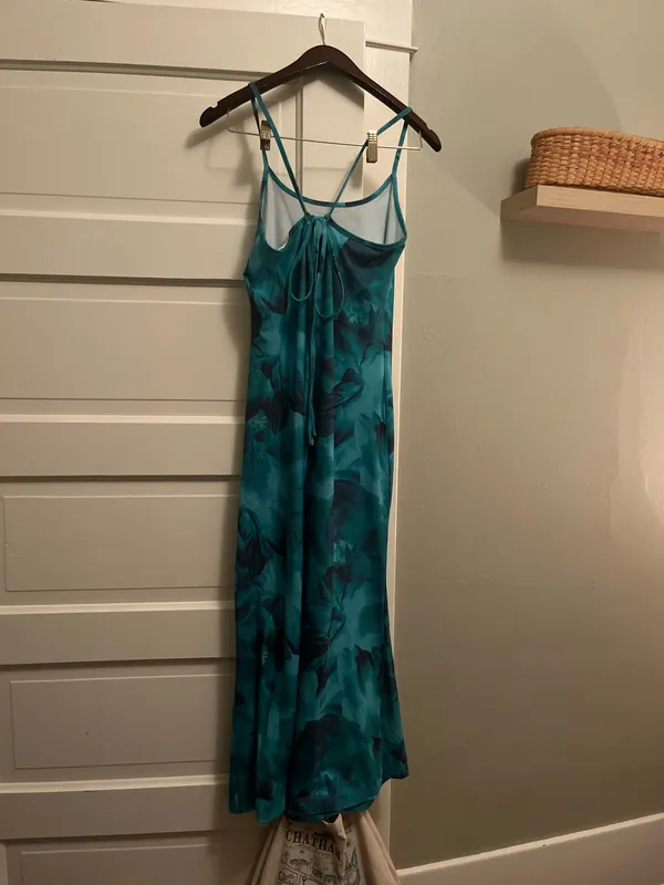 Green Floral Maxi Dress - Image 5