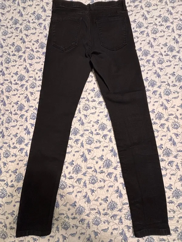 Banana Republic High Rise Skinny Black Denim Jeans Women's Size 27/4 - Image 2