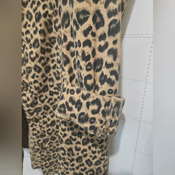 Umgee Animal Print Button Down Tunic/Mini Dres - Image 4