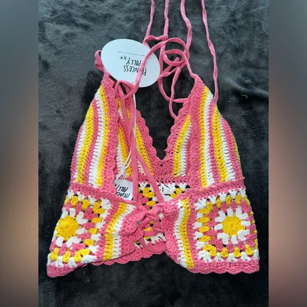 Princess Polly Daisy Girl Top Multi Size M/L New with tag - Image 14