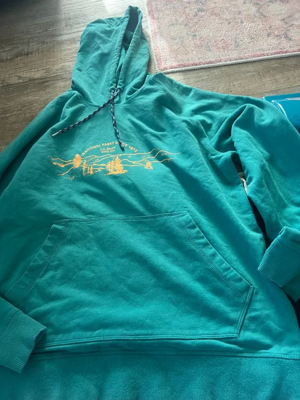 LL‎ Bean medium hoodie Green - Image 5