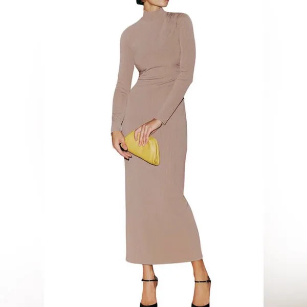 Reformation Mallorie Ribbed maxi dress‎ size medium - Image 8