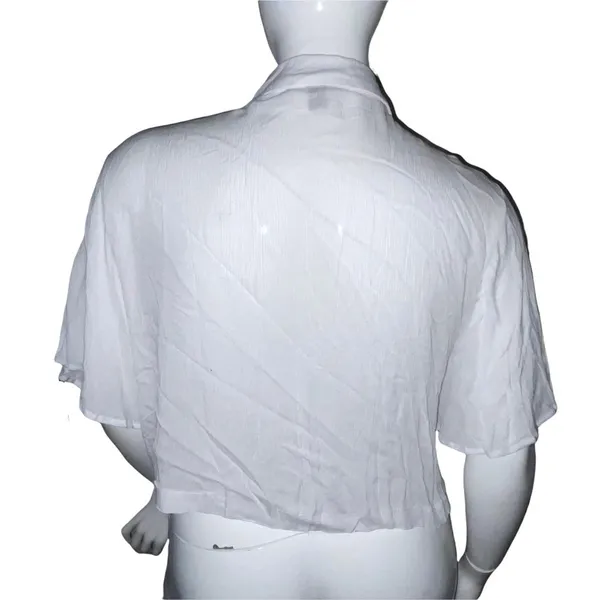 SHEIN knot detail half sleeve blouse - Image 7