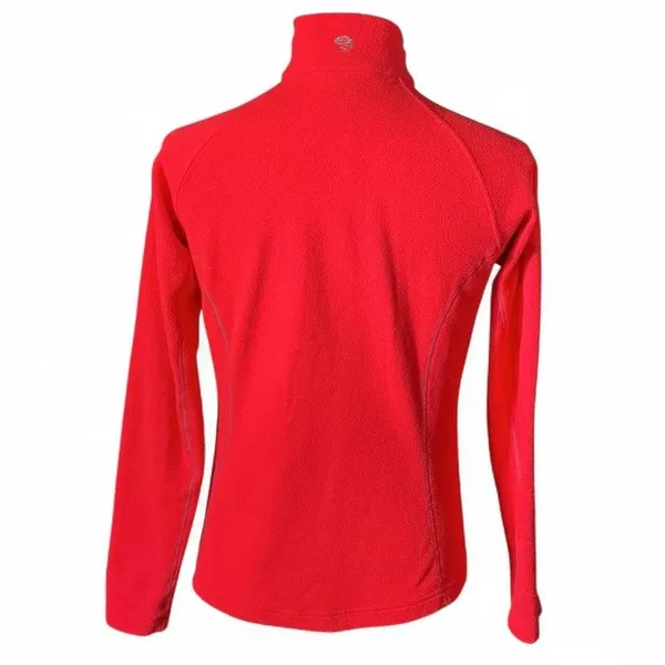 Mountain Hardwear Fleece Quarter‎ Zip Pullover Red Women's M Baselayer Outdoor - Image 2
