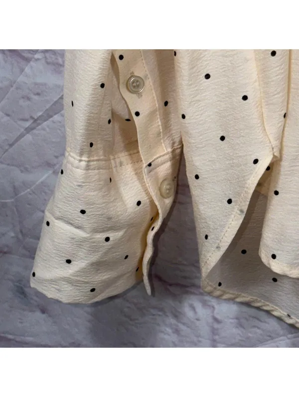 H&M Women's Small Polka Dot Button-Up Shirt - Image 5