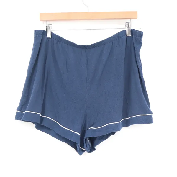 Stars Above Navy Blue Beautifully Soft Pajama Set XL Long Sleeve Top Shorts - Image 5
