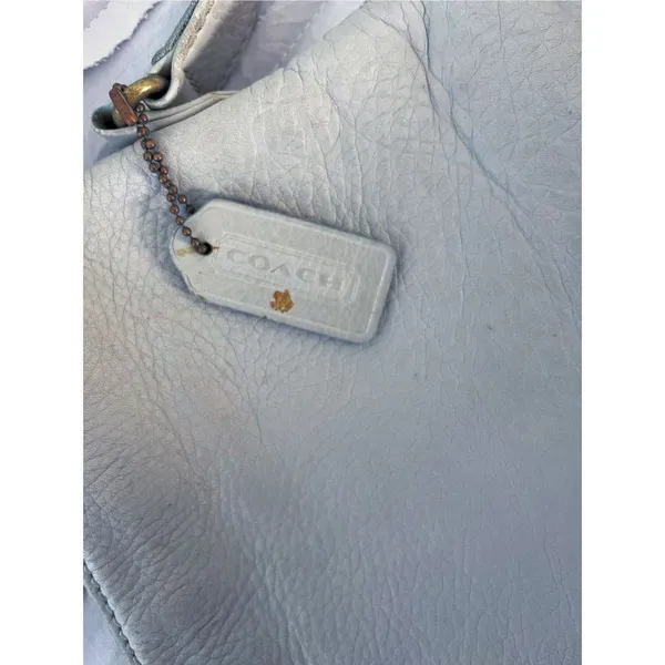 Vintage Coach Ivory Cream Crossbody Bag - Image 5