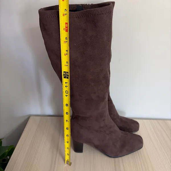 Aerosoles New! Women’s Brown Tall Suede Boots Wide Width Size - Image 4