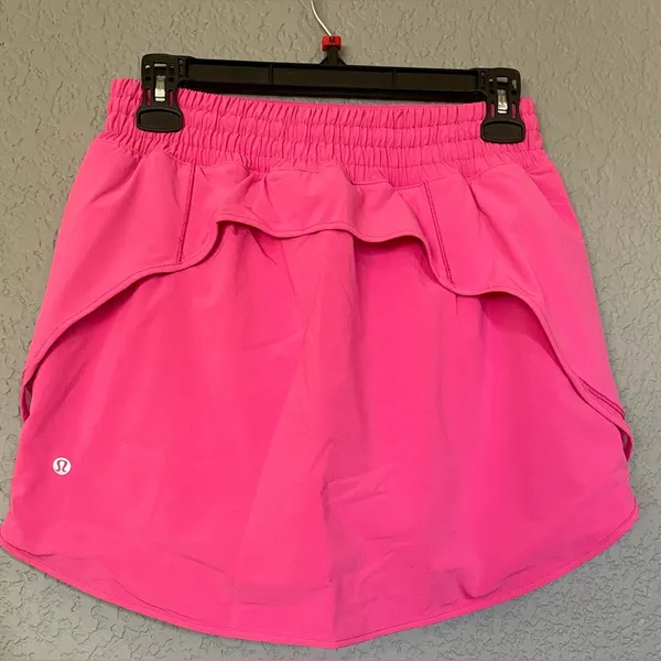 NWT Lululemon Hotty Hot HR Sonic Pink Skirt Size 12 Shorts Underneath - Image 9