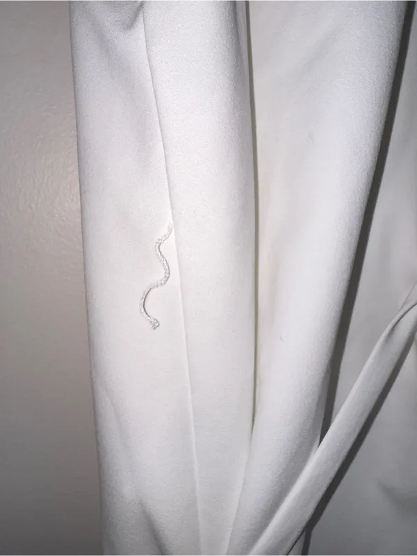 Zara White Mini Dress Sz S - Image 6