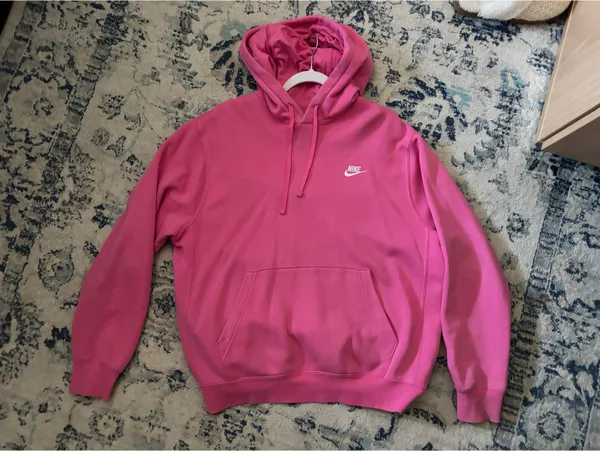 Pink Nike oversized hoodie - Image 2