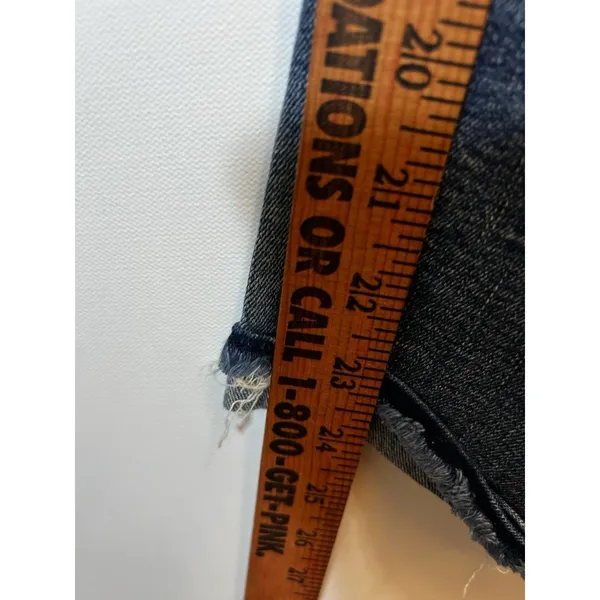 Maurices Distressed Denim Capri Jeans 15/16 Stretch Raw Hem Plus Size Blue - Image 8