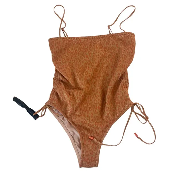 Leopard Sparkle One piece Swimwear NWT XS - Image 4