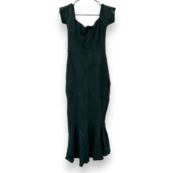 Lulus How Much I Care Dark Green Off-the-Shoulder Ruffle Hem Midi Dress Sz‎ S - Image 6