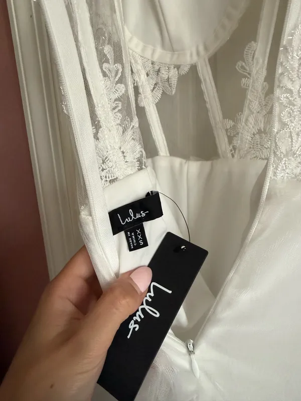 Lulus Alluring Sensation White Tulle Embroidered Tiered Maxi Dress - Image 11