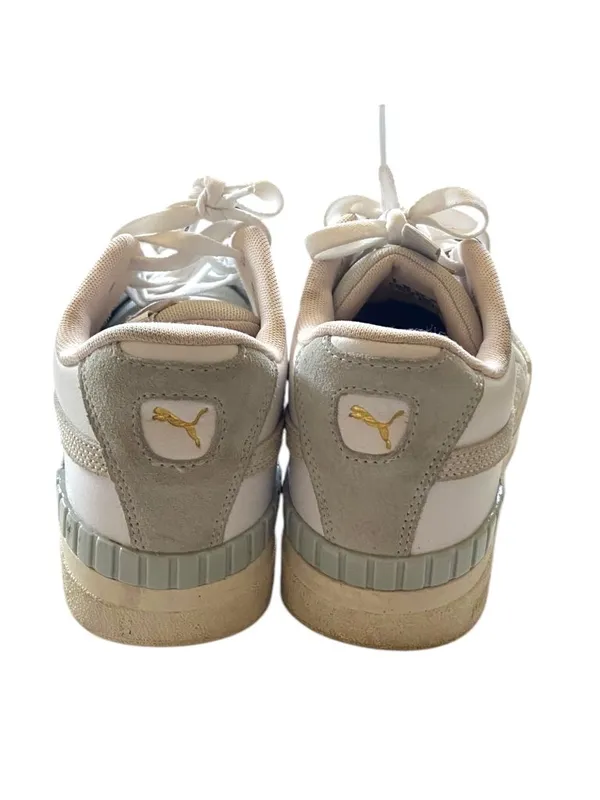 Puma Cali Sport Mix Platform Sneakers Gray Size 8.5 Spring Beach Neutral Coastal - Image 6