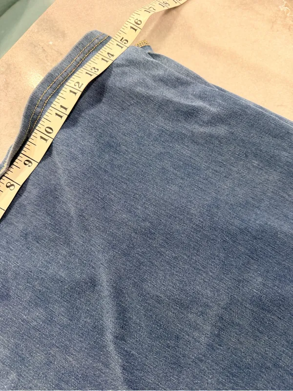 NWOT Halara Size 2X Pull On Wide Leg Jeans Blue Stretch Denim High Rise Regular - Image 7
