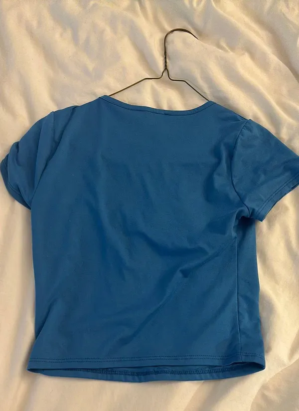 TJ Maxx Blue Top Crop - Image 2