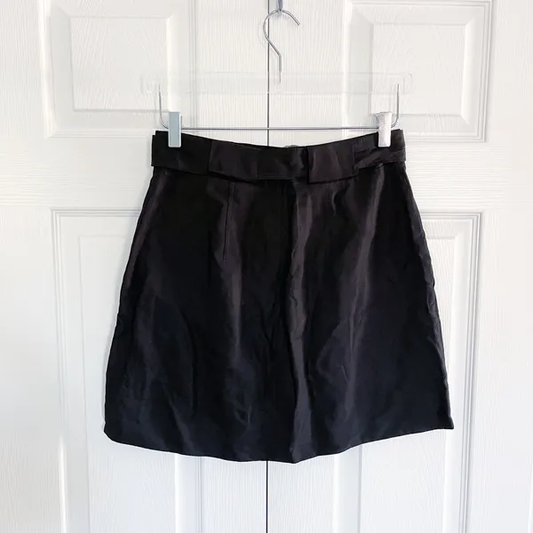 COS Black Belted A-Line Mini Skirt - Image 9