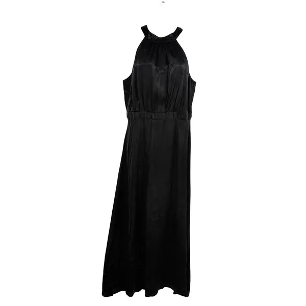 Loft Jacquard Halter Maxi Dress Sz 8 Whimsigoth Y2K Formal Floral Old Hollywood - Image 2