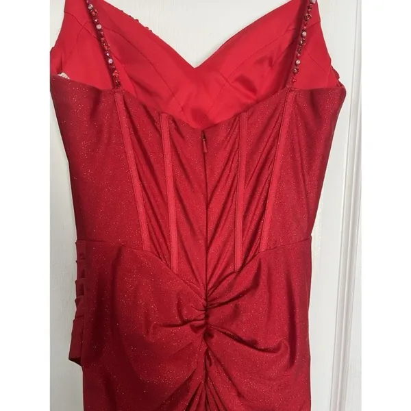 Amarra Red Prom Dress Size 0‎ - Image 3