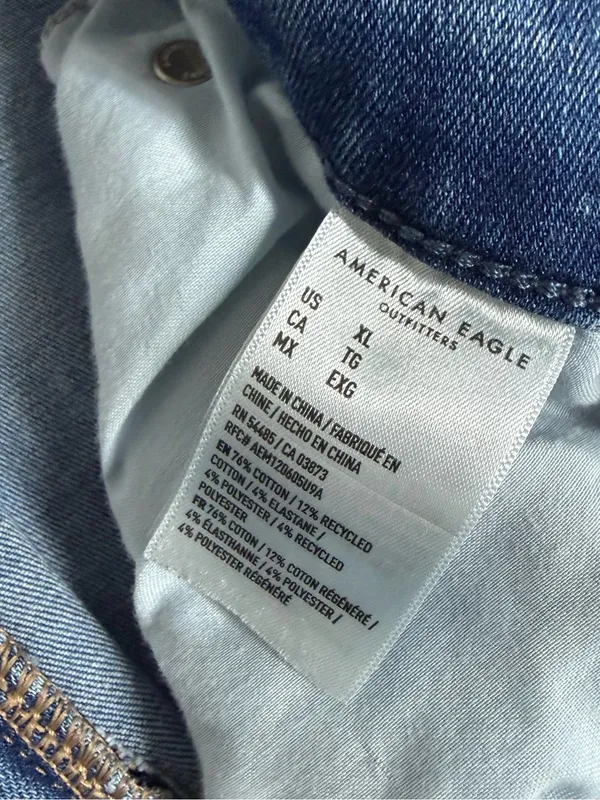 American Eagle AE BFF Jeggings XL High Rise Luxe Stretch Skinny Jeans - Image 2