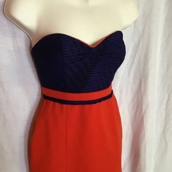Silence + Noise Urban outfitters bright strapless body con dress - Image 4